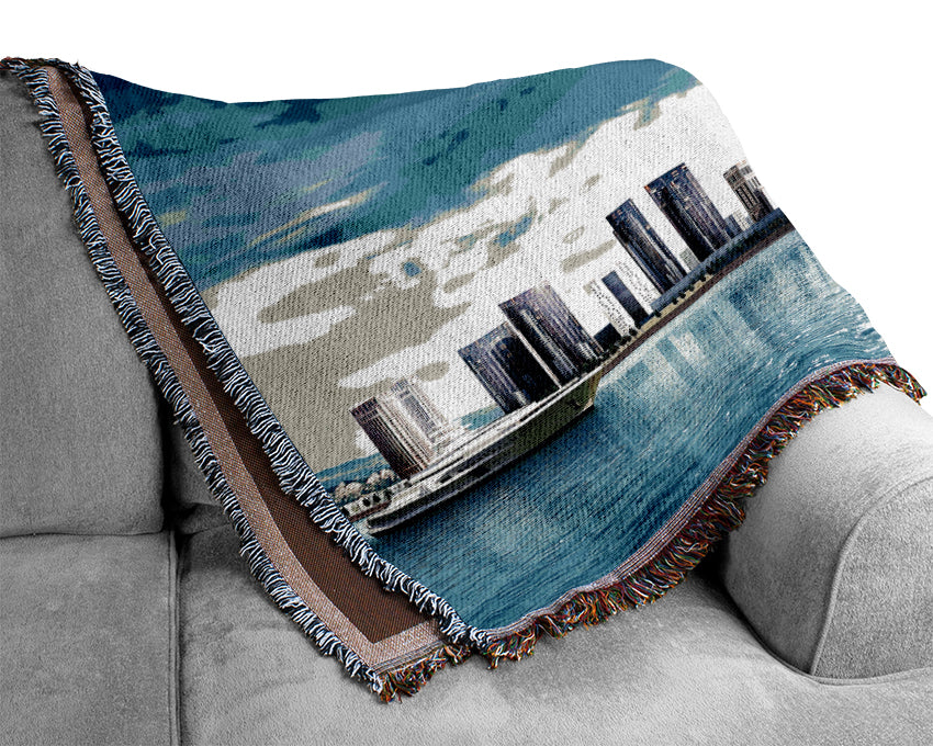 Burj Dubai Skyscraper Woven Blanket