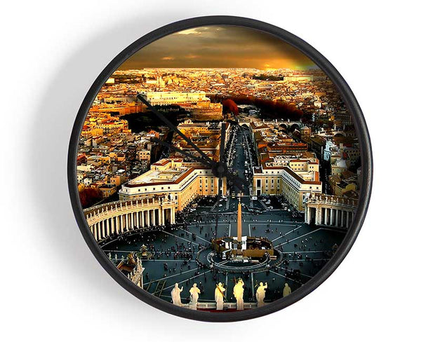 Catholic Church Vatican Clock - Wallart-Direct UK