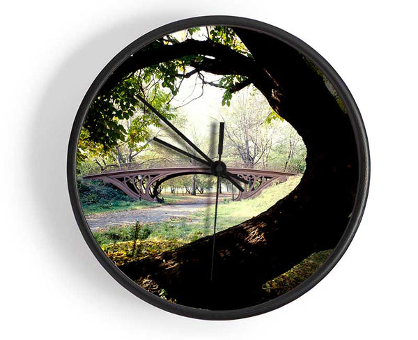 Central Park Bridge New York City Clock - Wallart-Direct UK