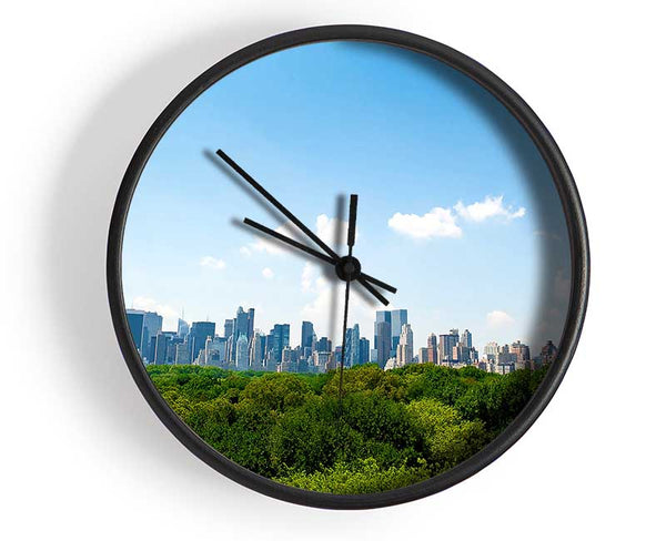 Central Park New York City Clock - Wallart-Direct UK