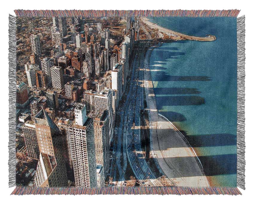 Chicago Beach Woven Blanket