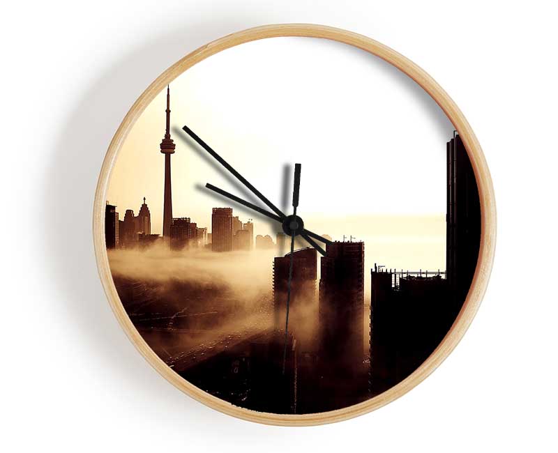 City Fog Clock - Wallart-Direct UK