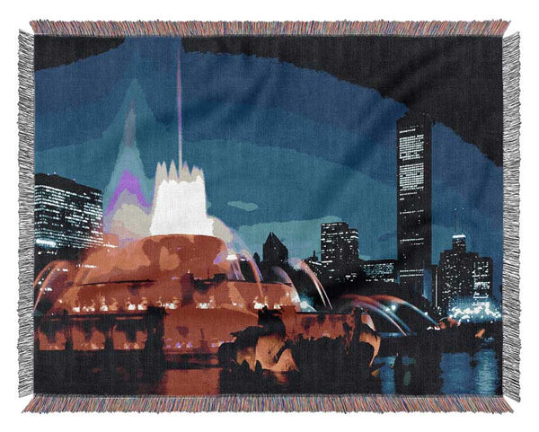 City Fountain Of Youth Woven Blanket