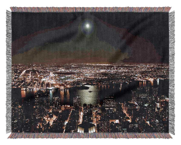 City Harbour Moonlight Woven Blanket