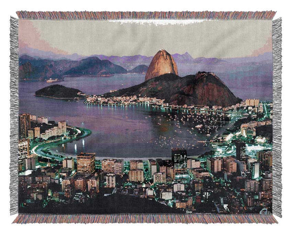 City Harbour Rush Hour Woven Blanket