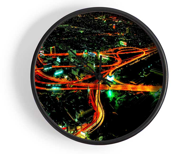 City Nightways Clock - Wallart-Direct UK