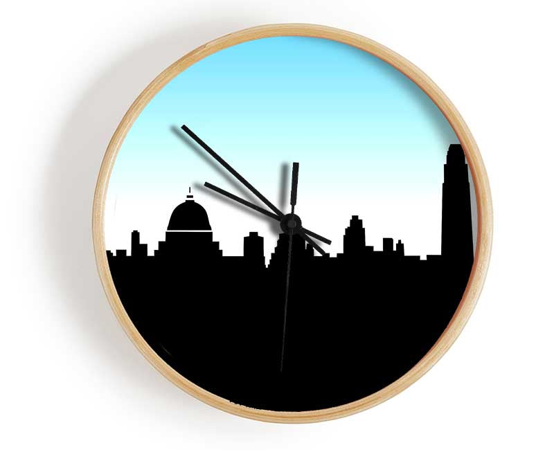 City Skyline Silhouette Clock - Wallart-Direct UK