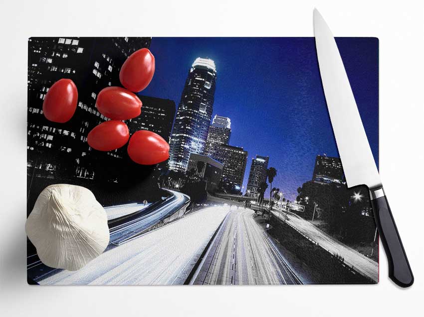 City Speedways Glass Chopping Board