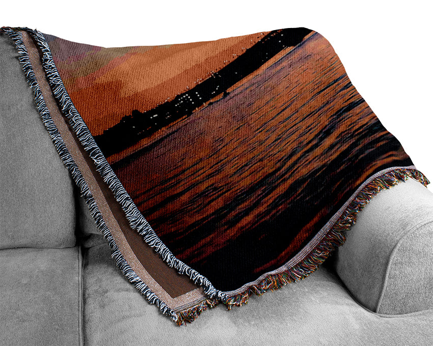 City Sunrise Woven Blanket