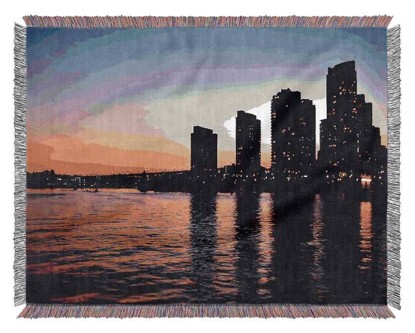 City Sunrise Woven Blanket