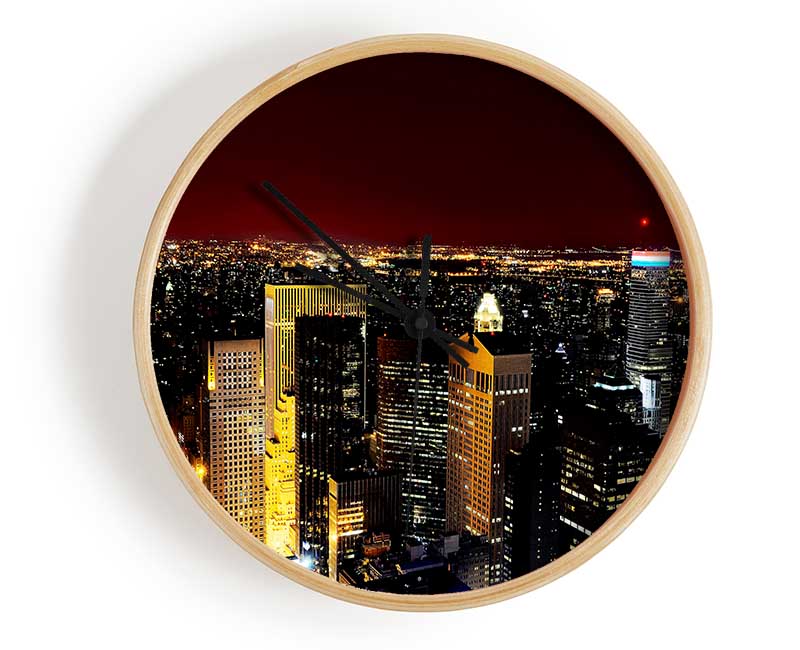 City That Never Sleeps Clock - Wallart-Direct UK