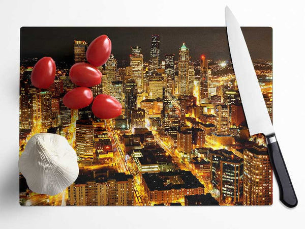 Citylights Glass Chopping Board