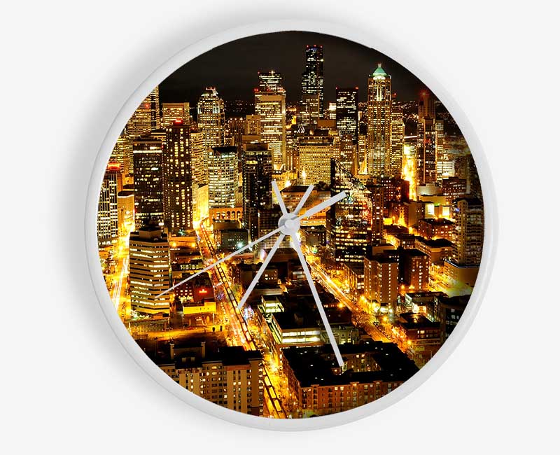 Citylights Clock - Wallart-Direct UK