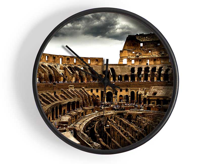 Cloudy Colosseum Clock - Wallart-Direct UK