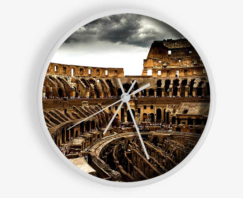 Cloudy Colosseum Clock - Wallart-Direct UK