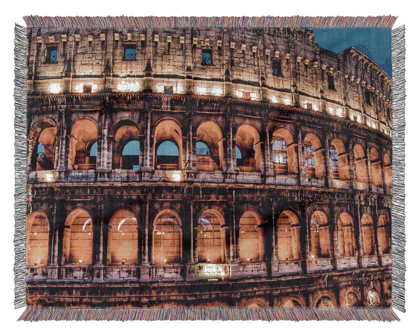 Colosseum Night Lights Woven Blanket