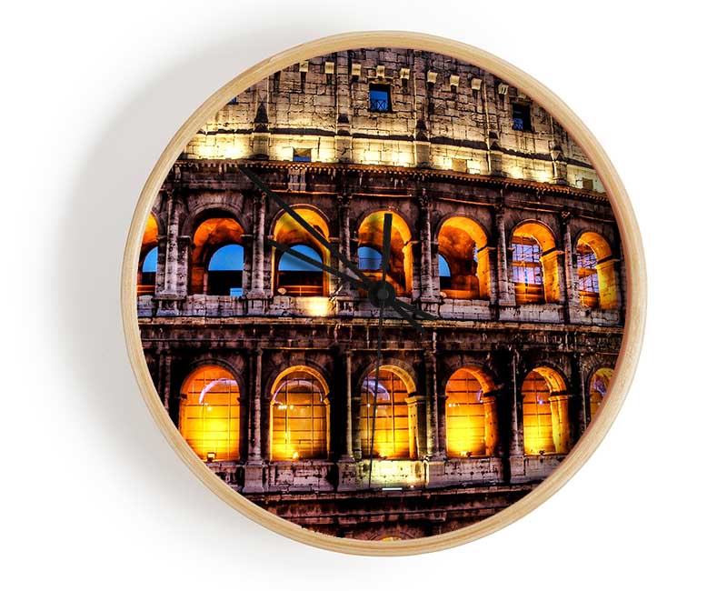 Colosseum Night Lights Clock - Wallart-Direct UK