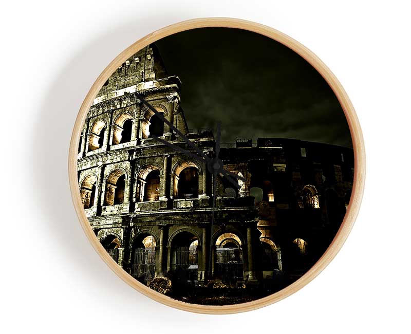 Colosseum Roman Architecture Clock - Wallart-Direct UK