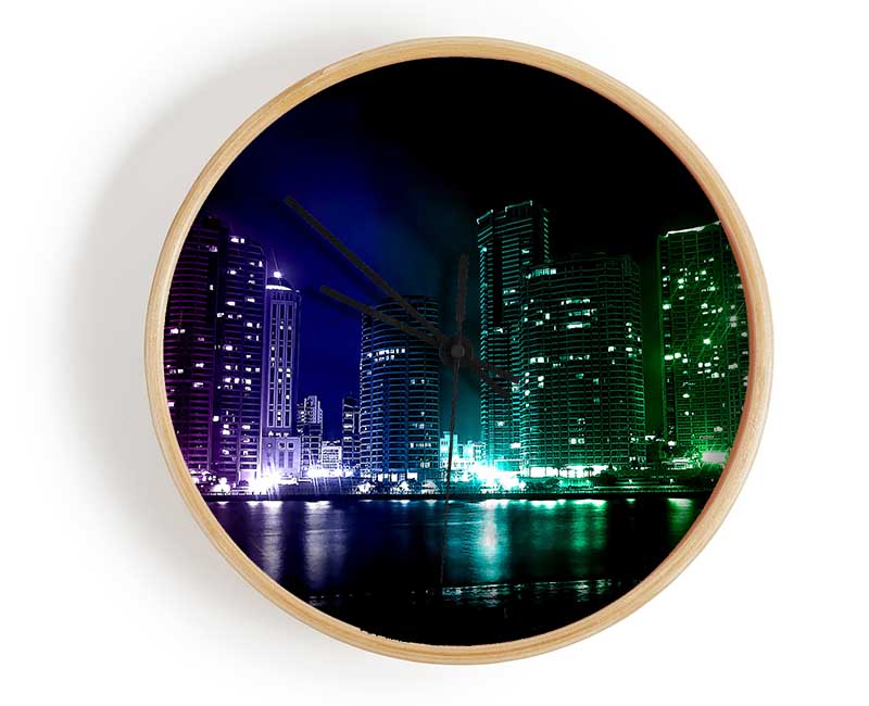 Creative City Lights Clock - Wallart-Direct UK