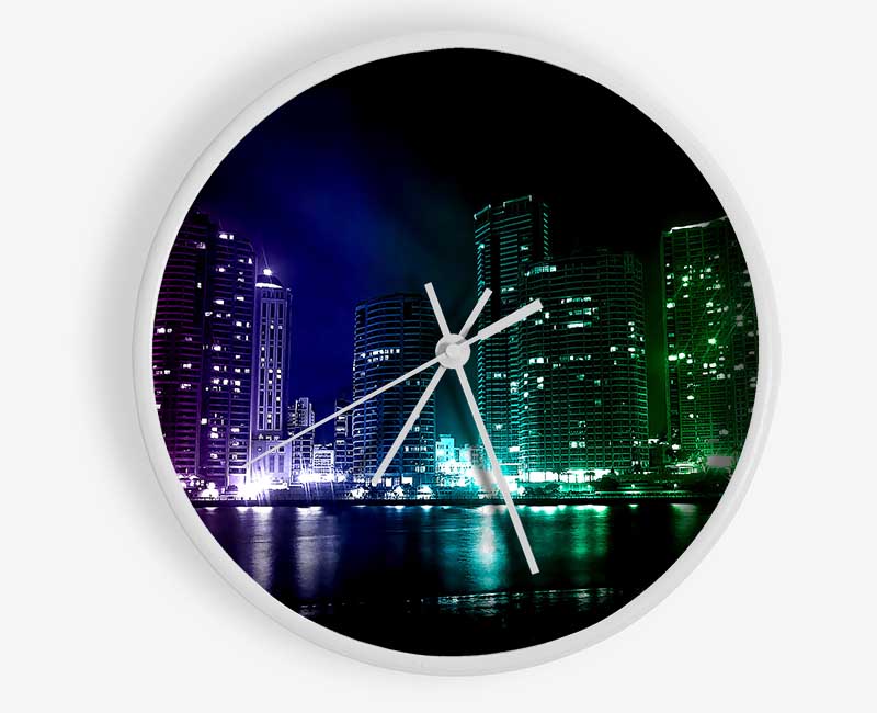 Creative City Lights Clock - Wallart-Direct UK