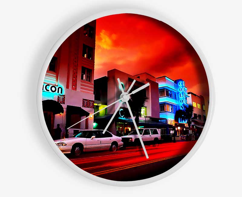Downtown Bar Clock - Wallart-Direct UK