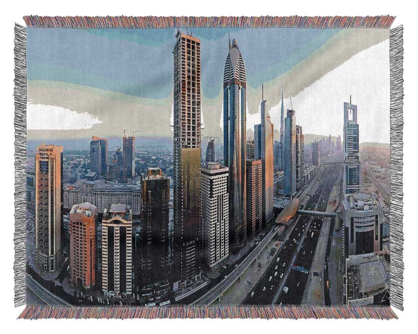 Downtown Dubai Woven Blanket