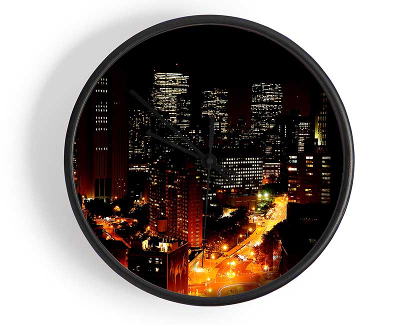 Downtown Manhattan Clock - Wallart-Direct UK