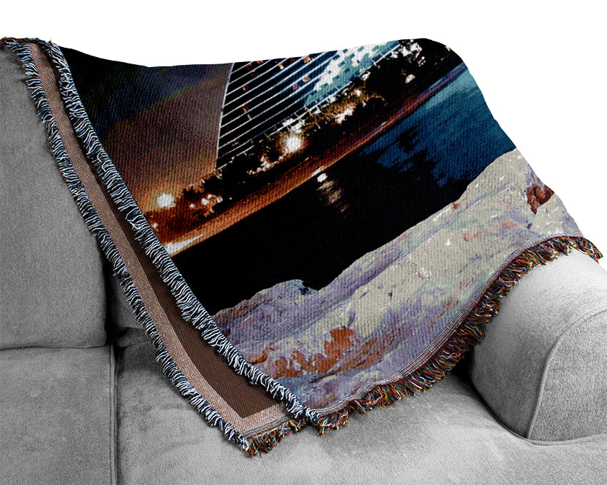 Dubai Architectural Delight Woven Blanket