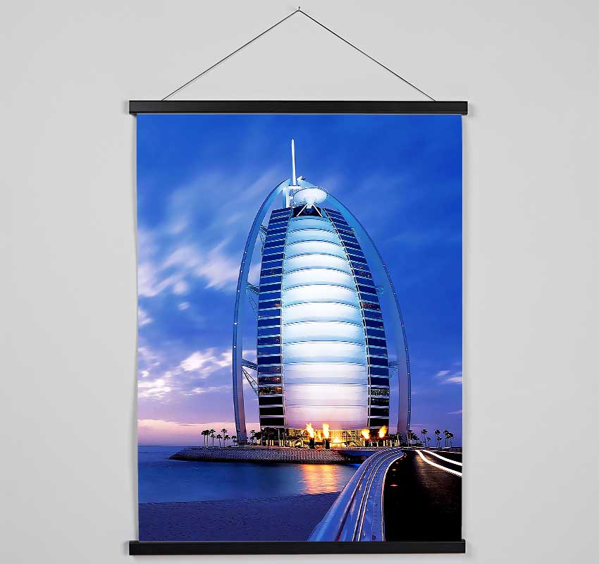 Dubai Beach Front Building Hanging Poster - Wallart-Direct UK