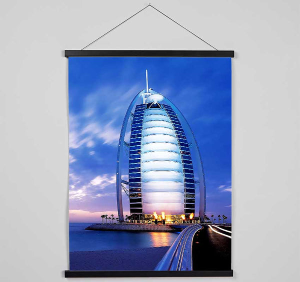 Dubai Beach Front Building Hanging Poster - Wallart-Direct UK