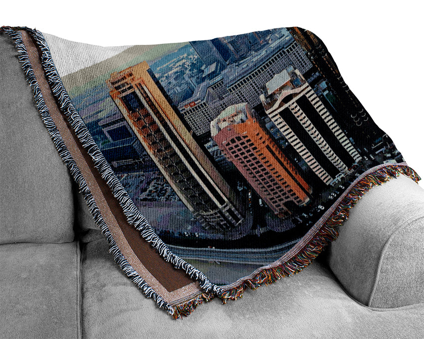 Dubai Building Blocks Woven Blanket