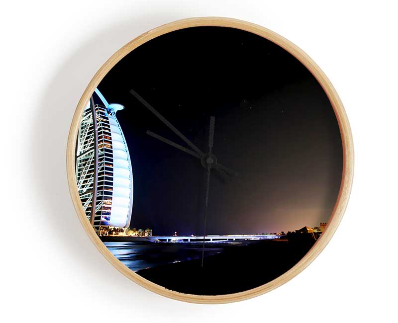 Dubai Ocean Nights Clock - Wallart-Direct UK