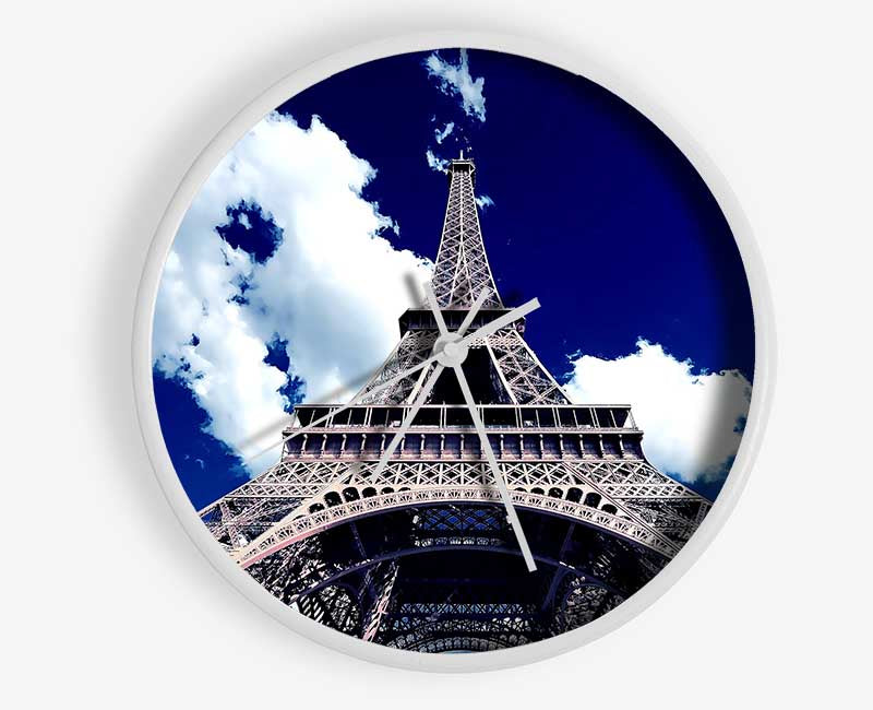 Eiffel Tower Bottom Up View Clock - Wallart-Direct UK