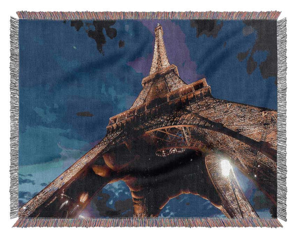 Eiffel Tower Paris France Europe Woven Blanket