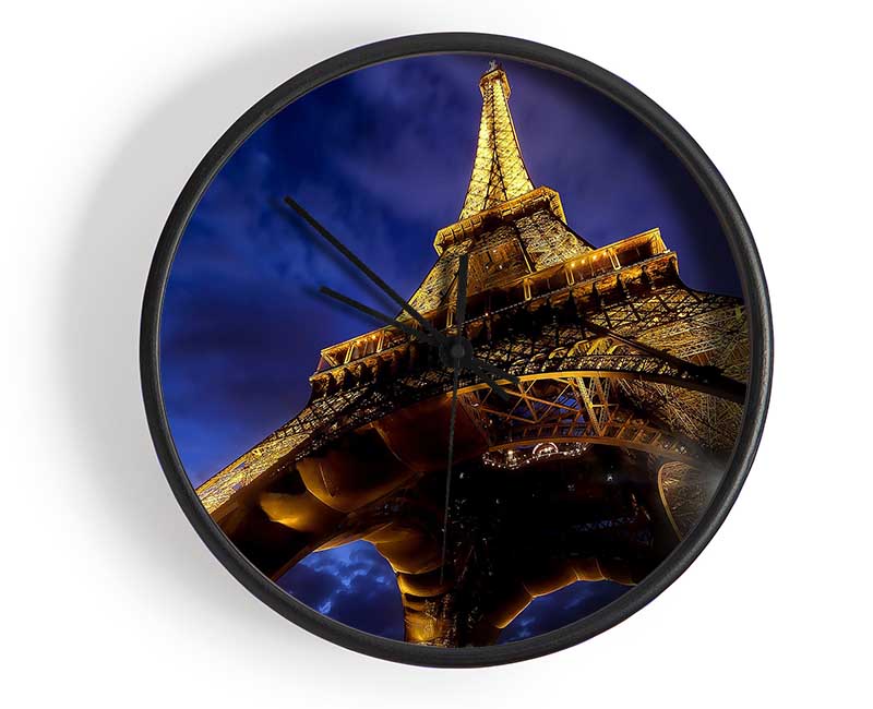 Eiffel Tower Paris France Europe Clock - Wallart-Direct UK
