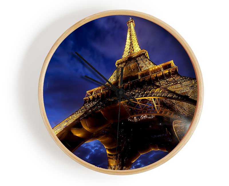 Eiffel Tower Paris France Europe Clock - Wallart-Direct UK