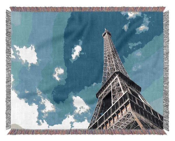 Eiffel Tower Paris Woven Blanket