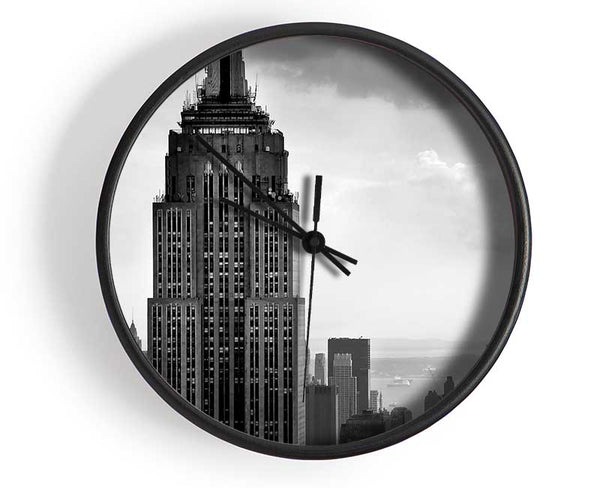 Empire State Building B n W Clock - Wallart-Direct UK