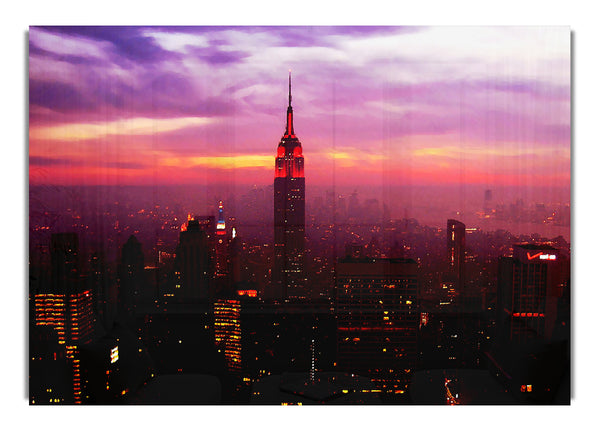 Abendrot des Empire State Buildings