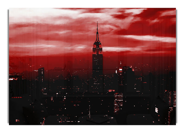 Empire State Building Red Glow