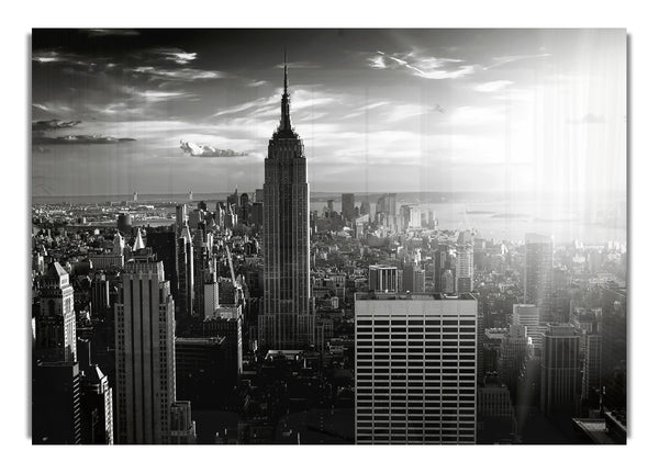 Empire State Building Sun Glow B~w