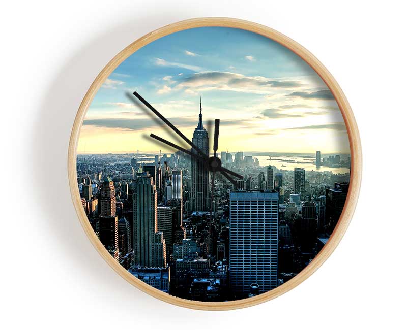 Empire State City Clock - Wallart-Direct UK