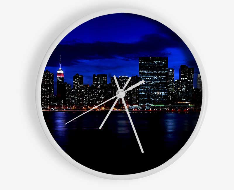 Empire State Waters Clock - Wallart-Direct UK