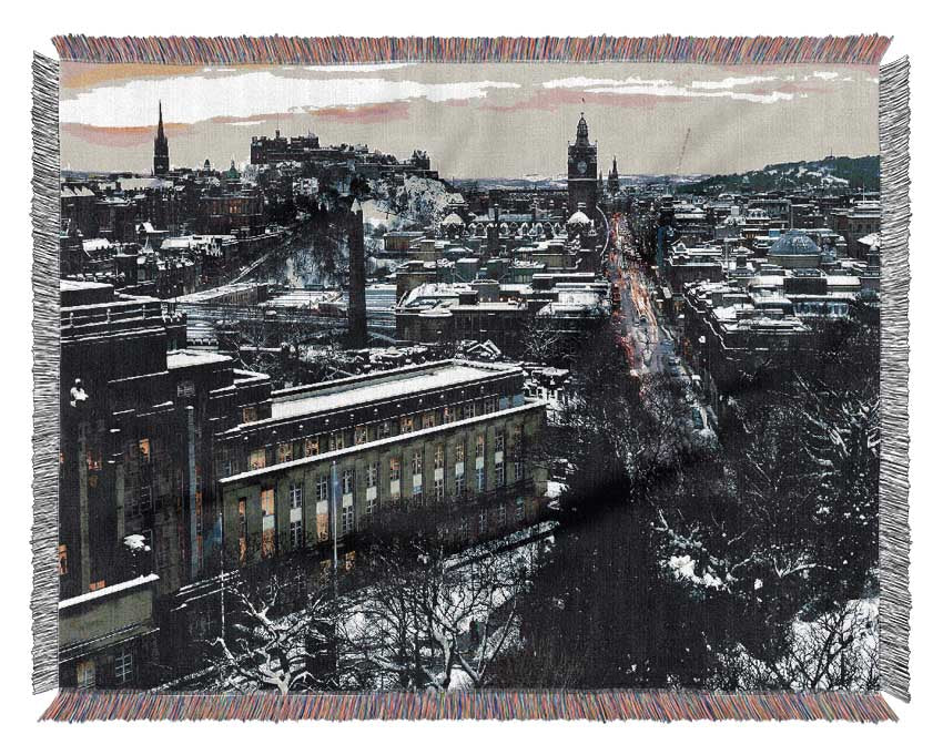 Evening In Edinburgh Woven Blanket