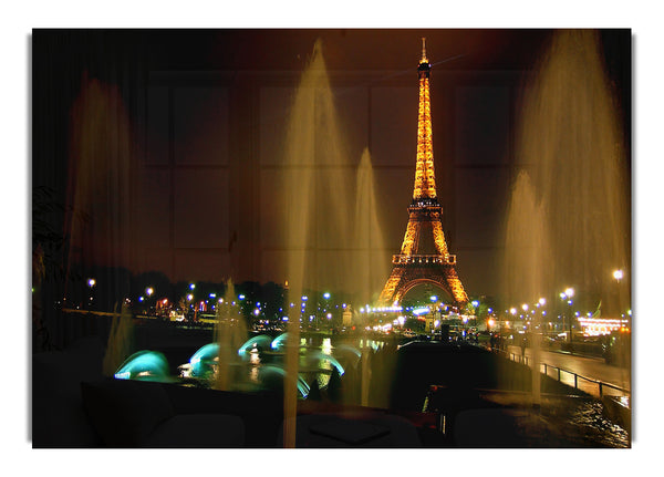 Fountains And Eiffel Tower