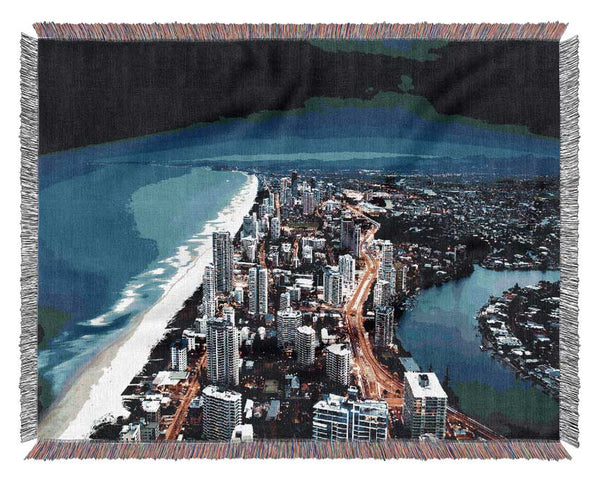 Golden City Coast Woven Blanket