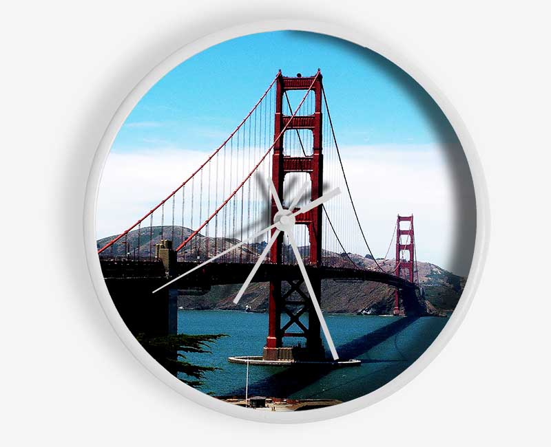 Golden Gate Bridge Afar Clock - Wallart-Direct UK