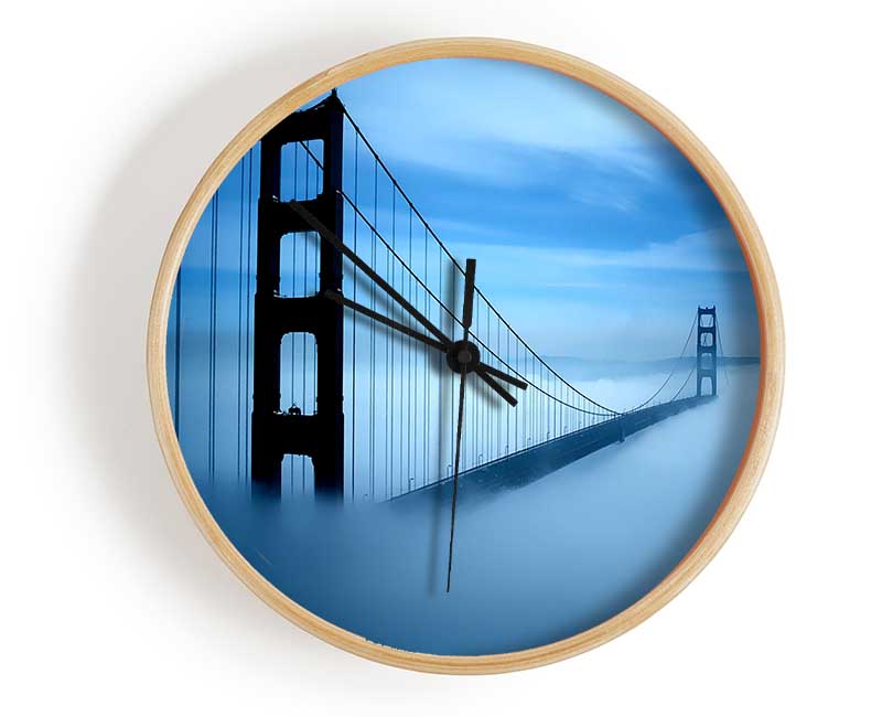 Golden Gate Bridge Fog Clock - Wallart-Direct UK