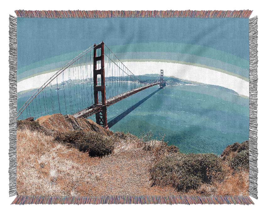 Golden Gate Bridge Days Woven Blanket