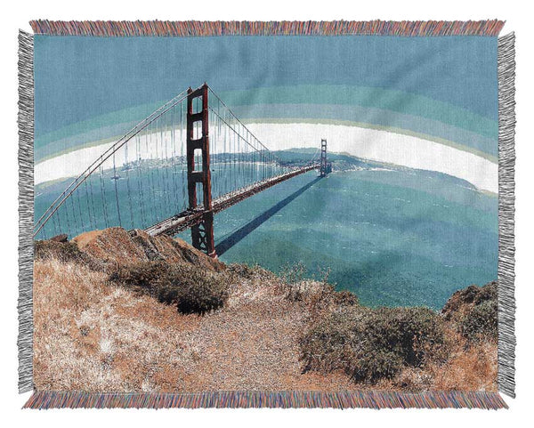 Golden Gate Bridge Days Woven Blanket